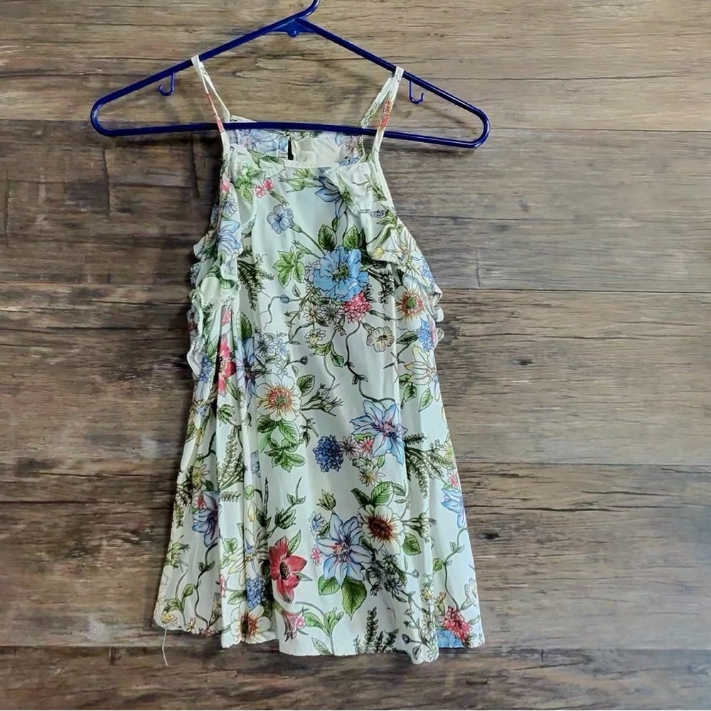 RD Style Floral Tank Top with Multicolor Design